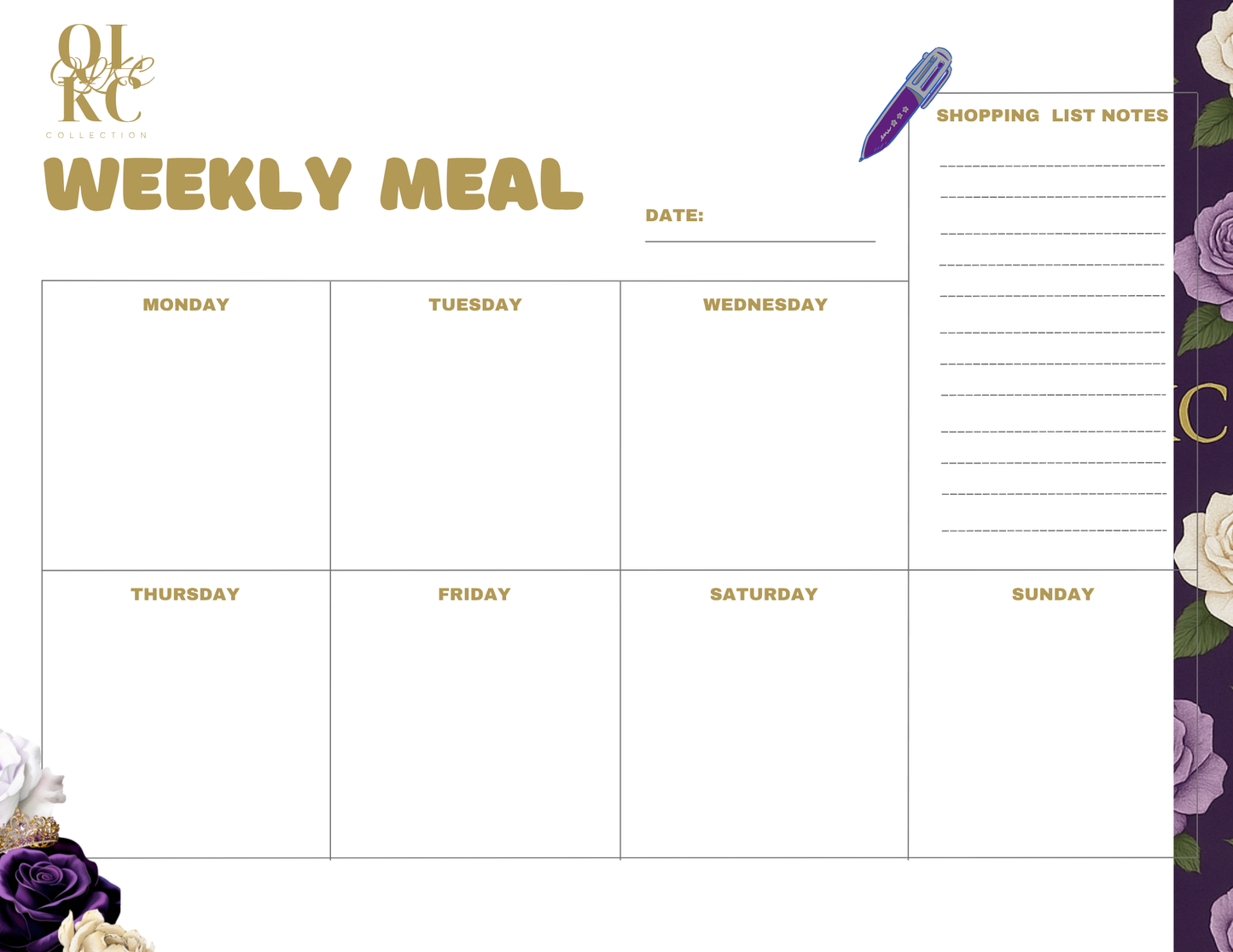 Weekly Meal