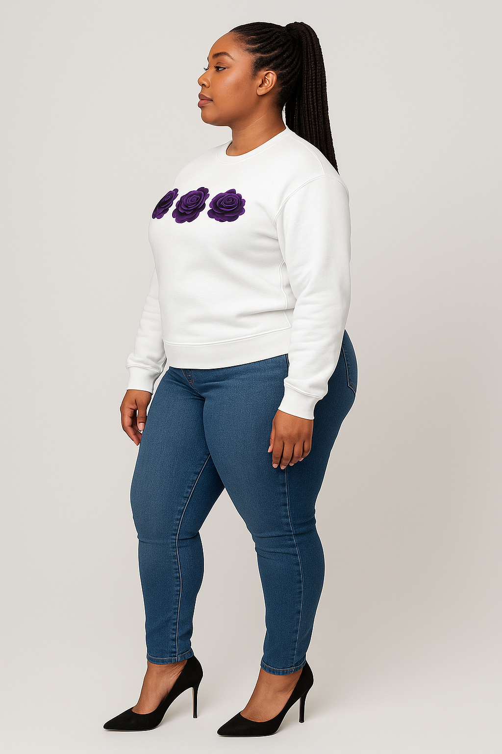 QLKC “Triple Royal Bloom” Sweater