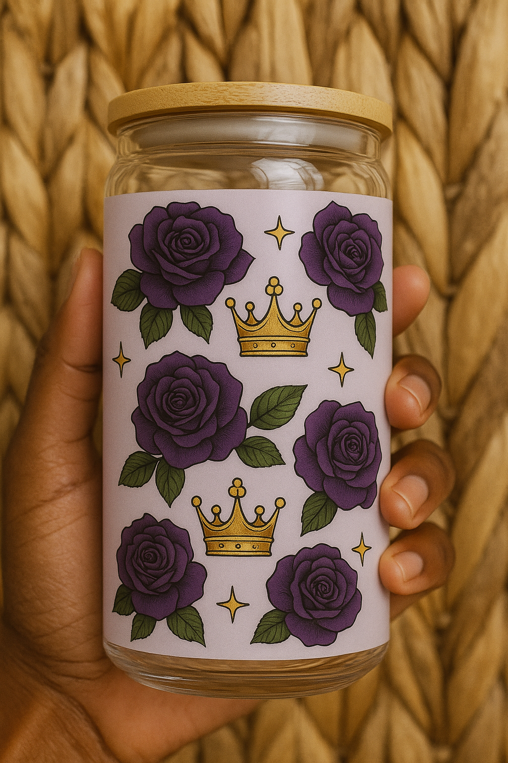 QLKC Royal Rose Glass Cup