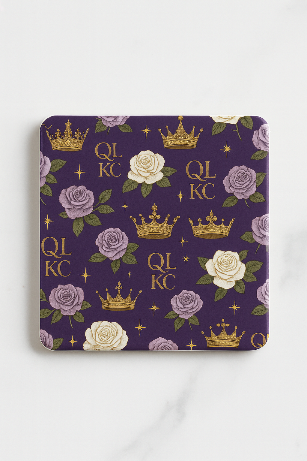 Royal Rose Ceramic Coaster – QLKC Collection