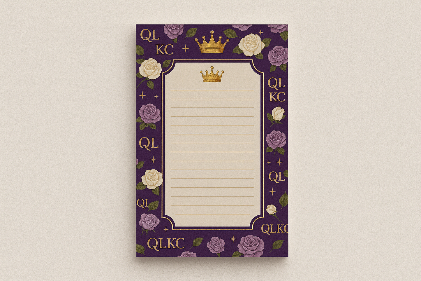 QLKC Royal Rose Stationery Gift Set