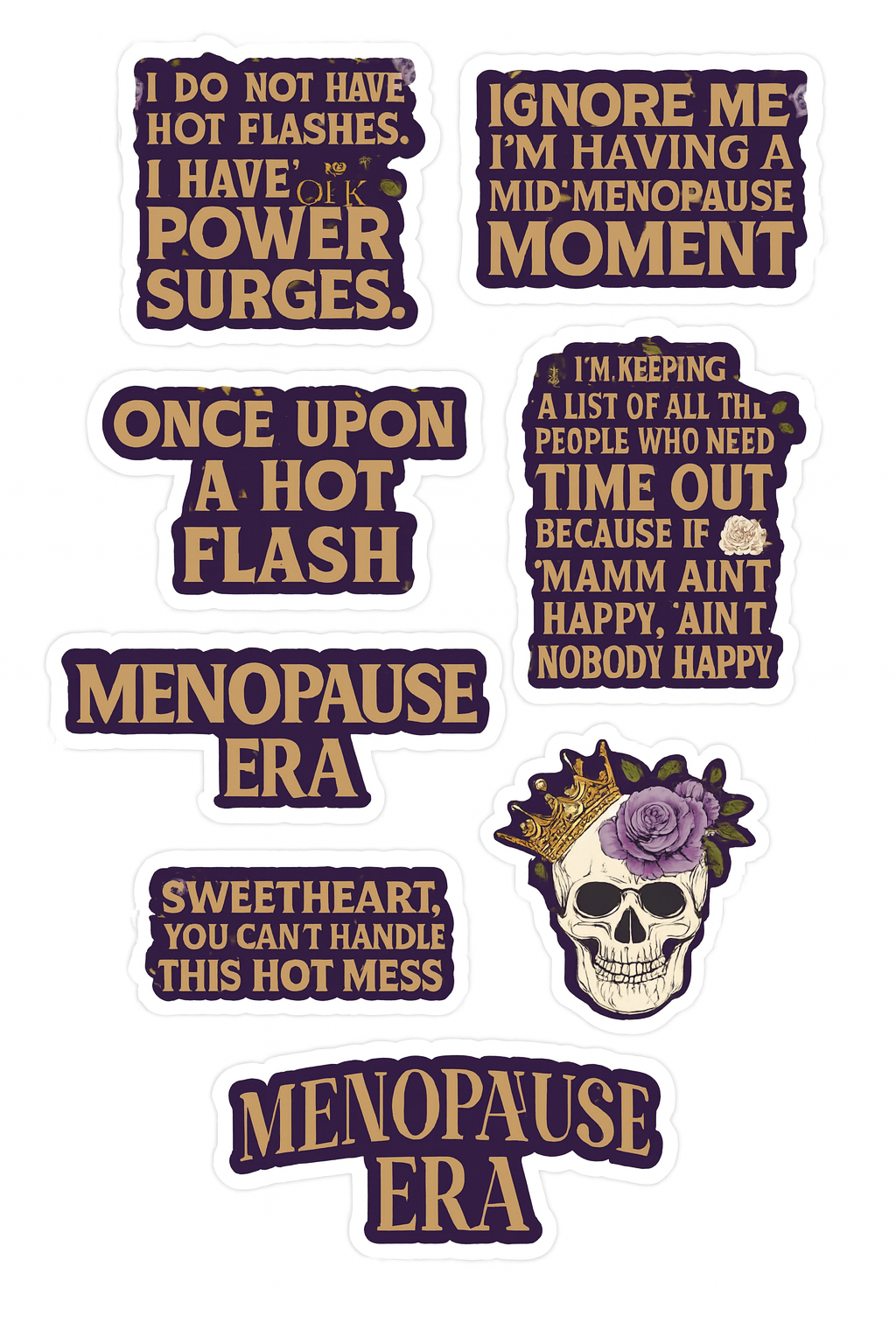 QLKC Menopause Wellness Sticker Collection