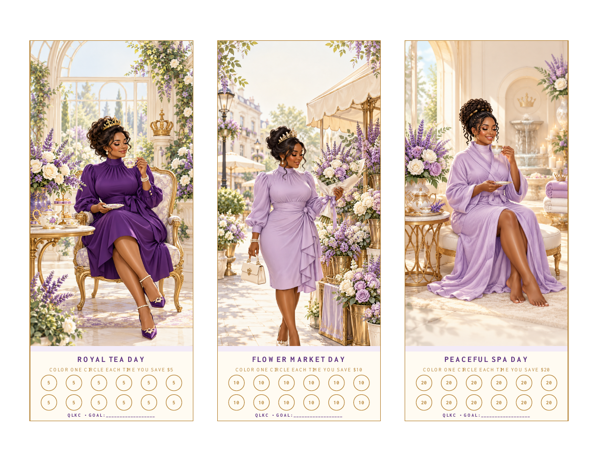 QLKC Queen’s Little Luxuries Savings Challenge Three-Pack
