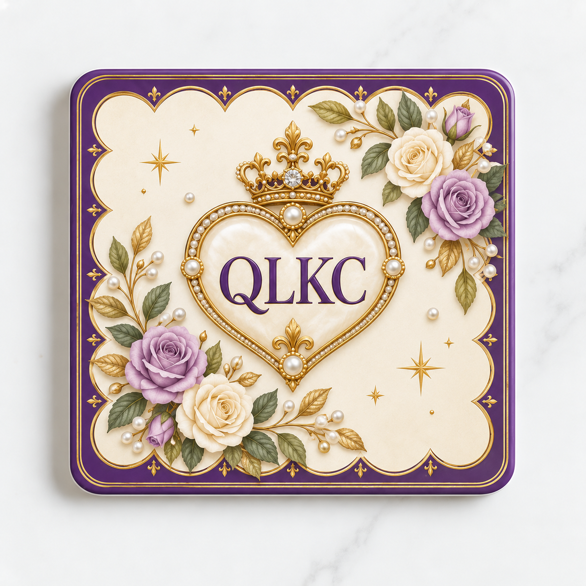 Royal Rose Ceramic Coaster – QLKC Collection