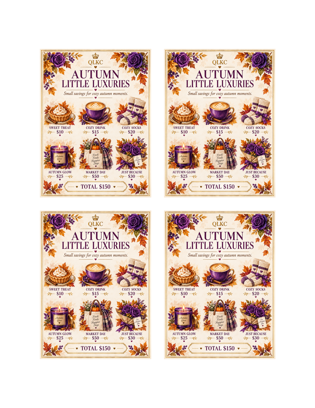 QLKC Autumn Savings Collection 🍂