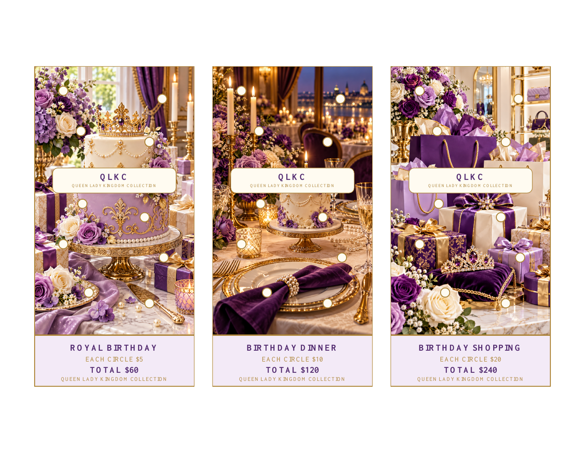 QLKC Royal Birthday Savings Challenge Three-Pack