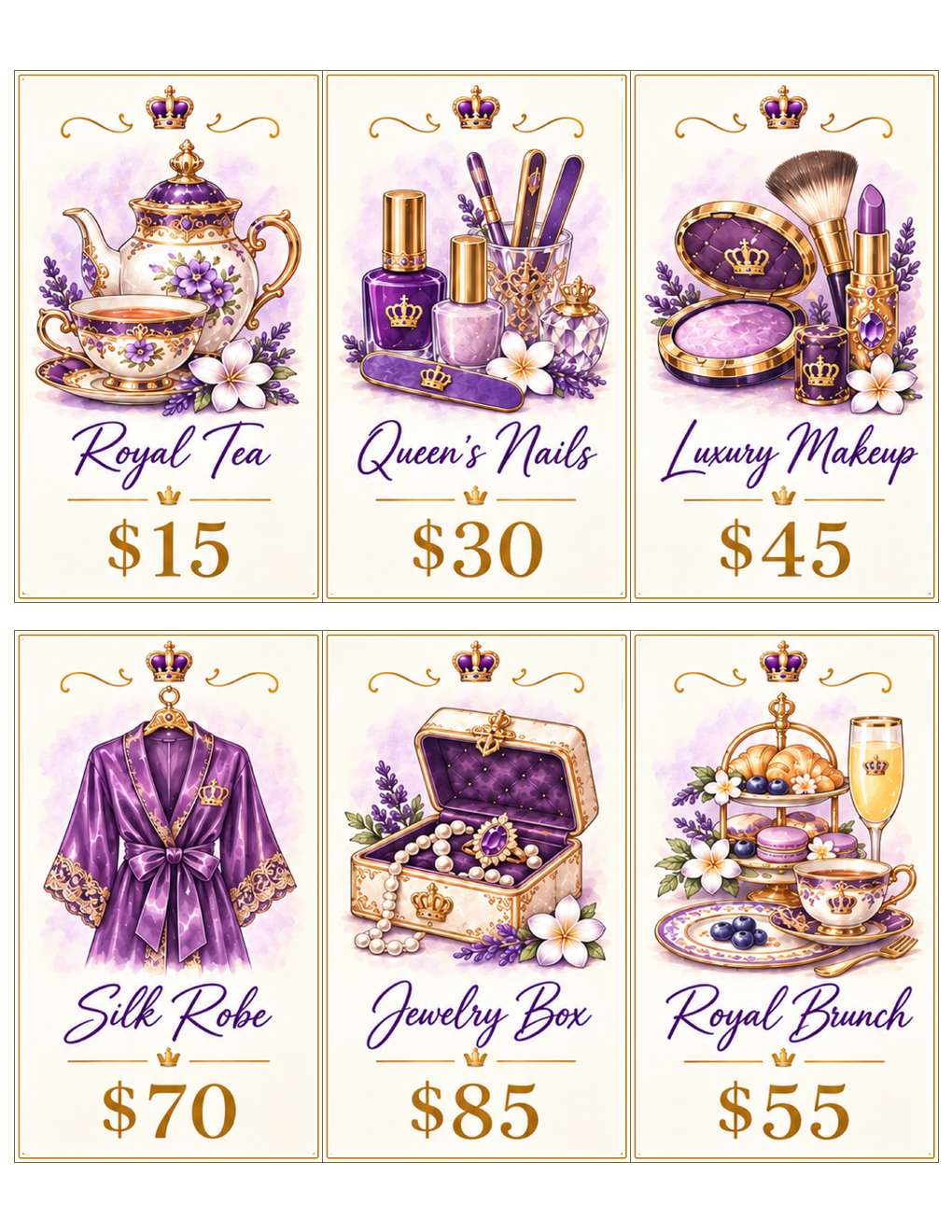 QLKC Little Luxuries Six-Card Savings Set