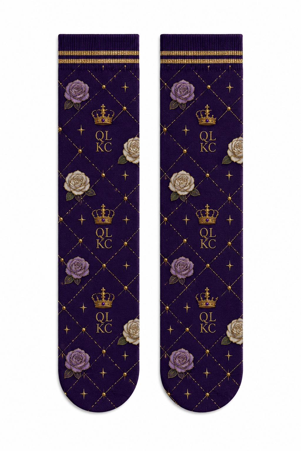 QLKC Royal Rose & Crown Socks