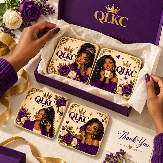 Royal Rose Ceramic Coaster – QLKC Collection