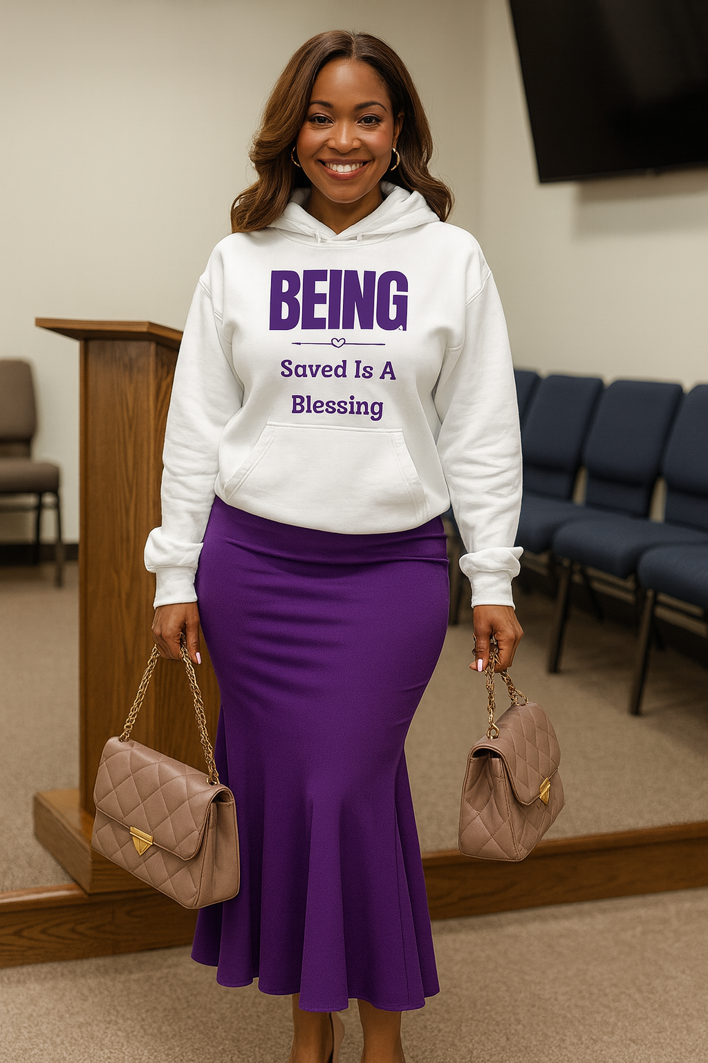 Being Saved Is A Blessing Sweatshirt 💜