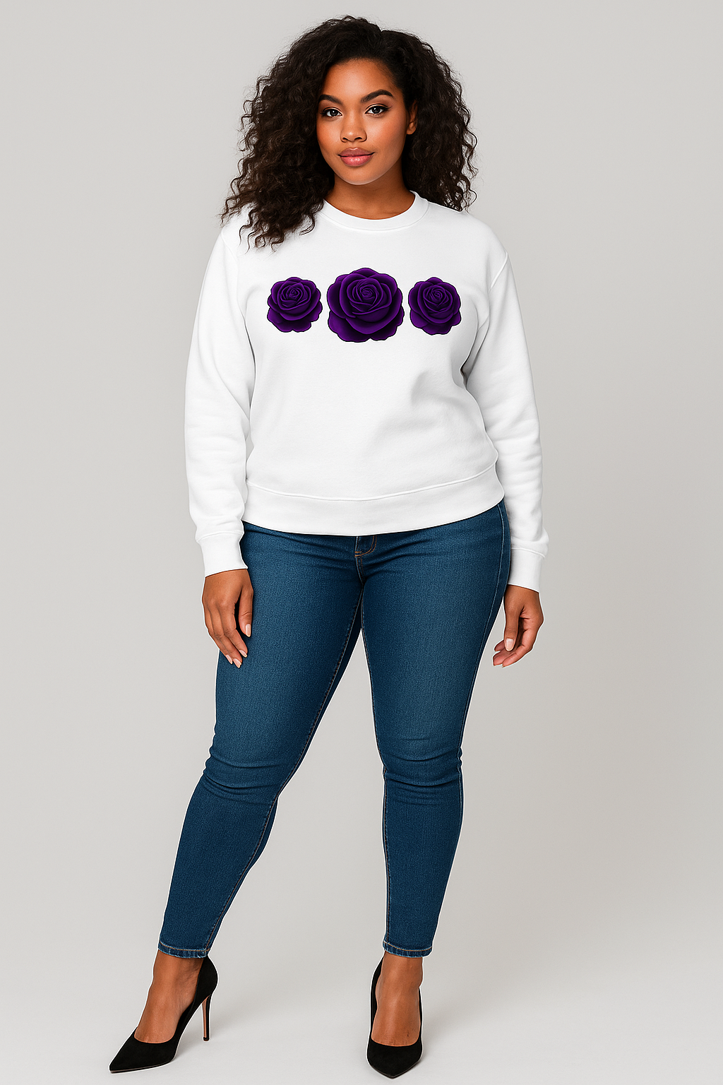 QLKC “Triple Royal Bloom” Sweater