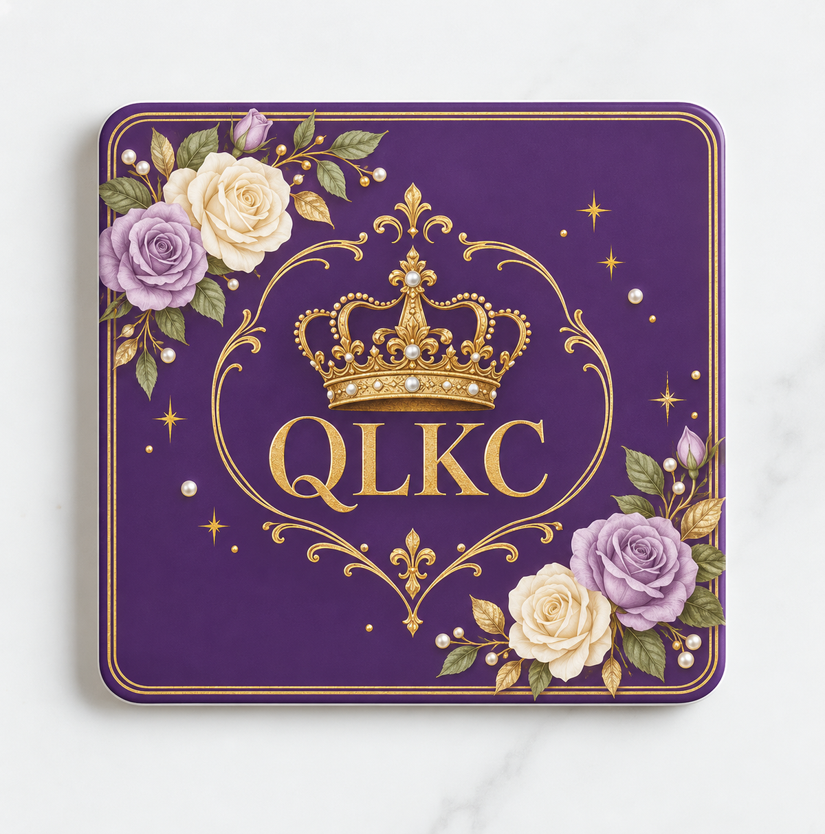 Royal Rose Ceramic Coaster – QLKC Collection