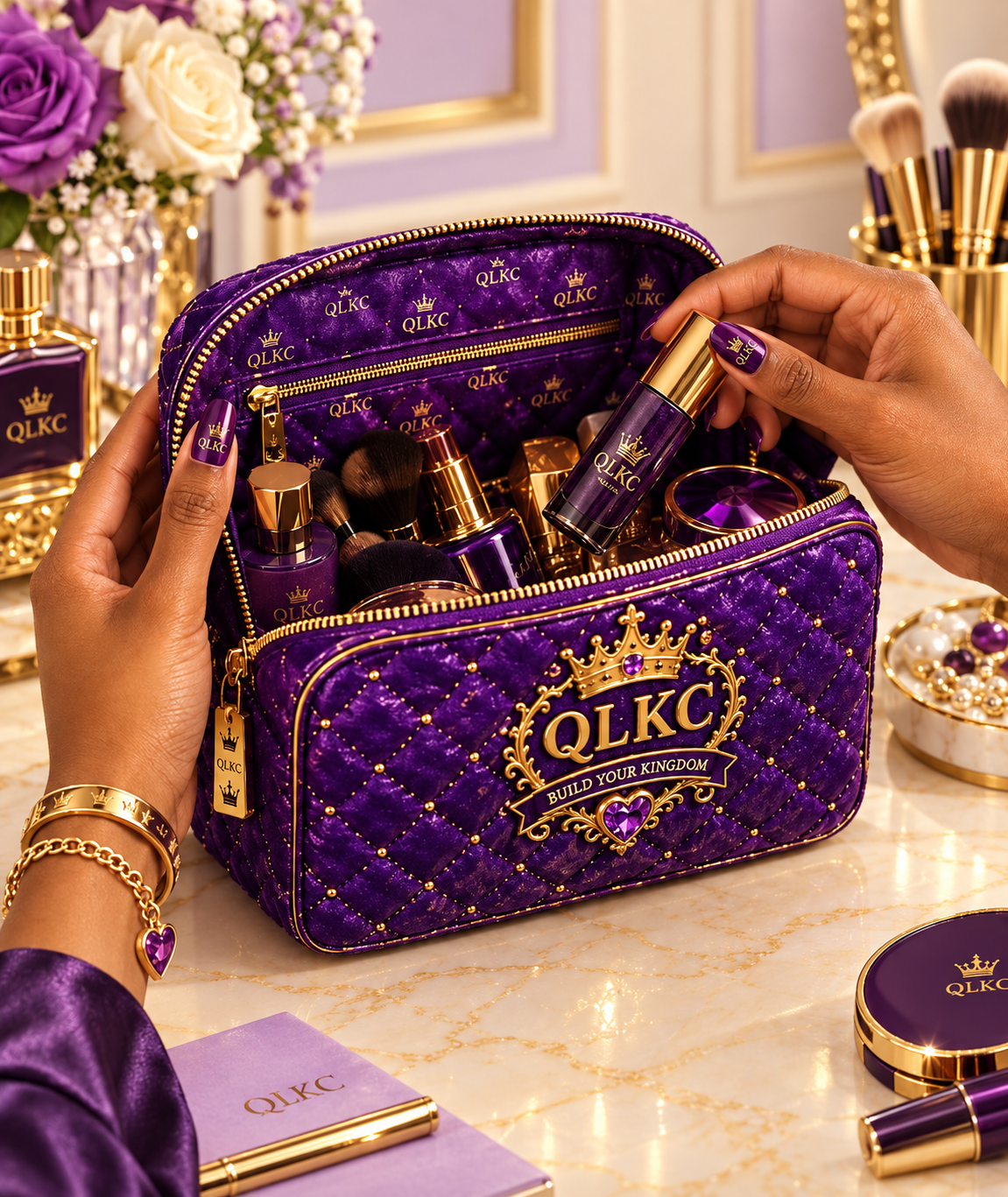 QLKC Royal Luxury Makeup Bags