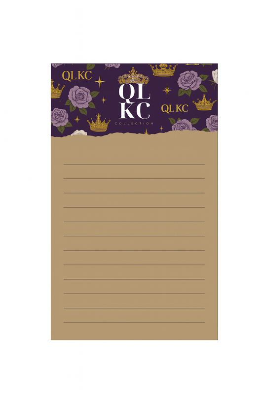 “Royal Bloom Elegance” Notepad – by QLKC