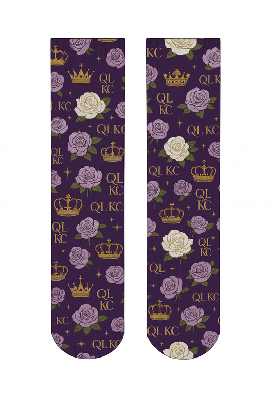QLKC Royal Rose & Crown Socks