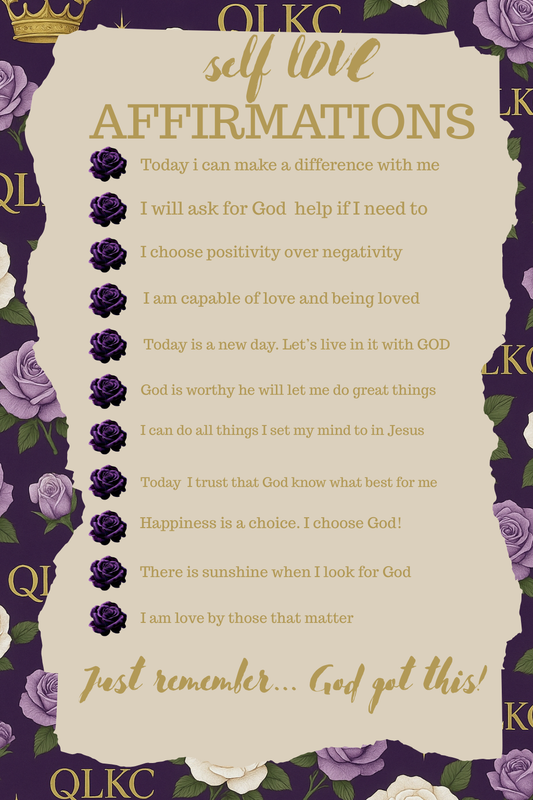 Self Love  Affirmations Poster
