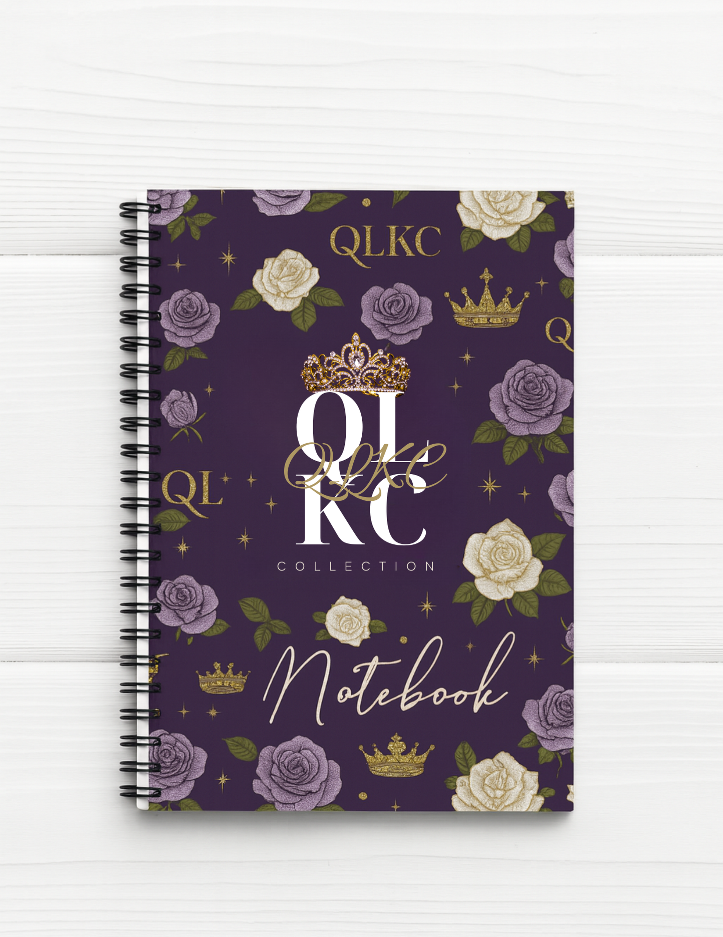 QLKC Royal Purple & Gold Luxury Notebook