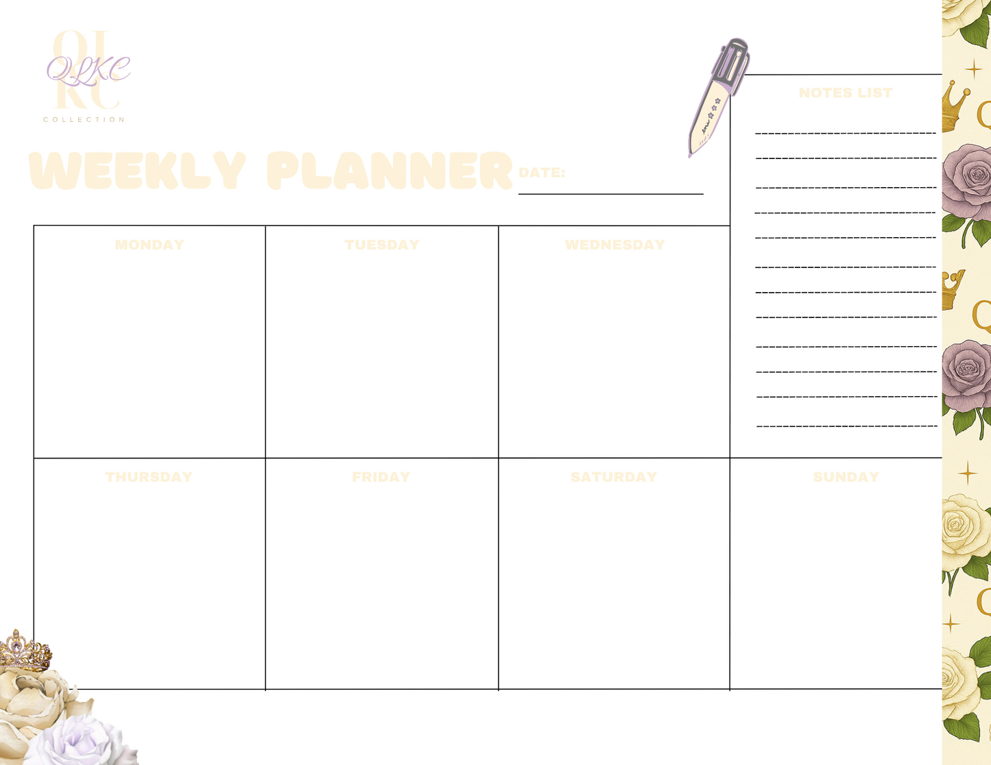 Weekly  Planner
