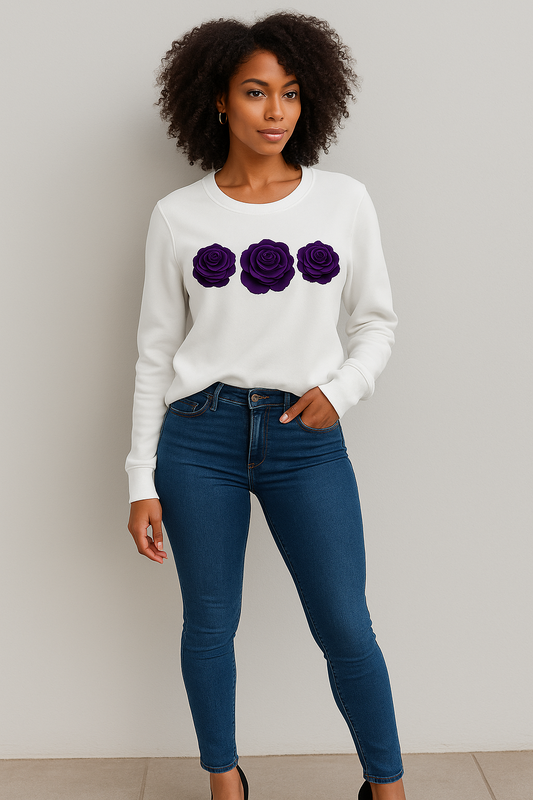 QLKC “Triple Royal Bloom” Sweater